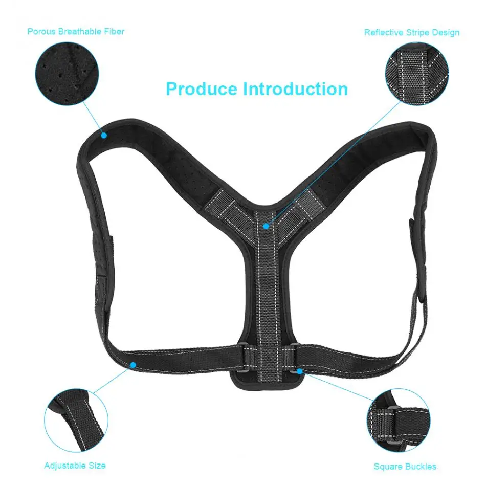 Adjustable Adult Back Clavicle Posture Corrector Belt Orthopedic Vest Medical Upper Back Brace Corset Shoulder Support Bandage a