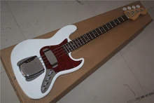 2017 white bass guitar, Red guard board rosewood fingerboard, free shipping! High quality guitar custom shop!