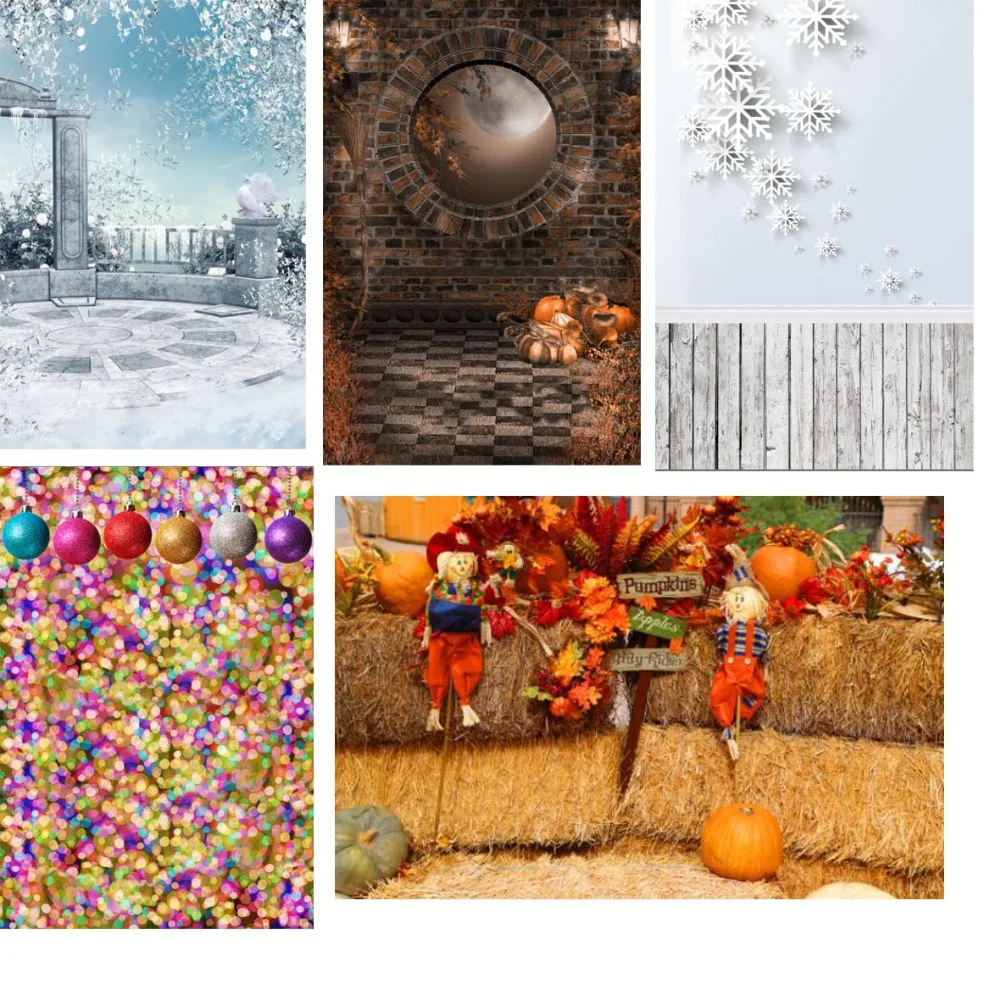 

5 pcs custom children style vinyl print photography backdrops