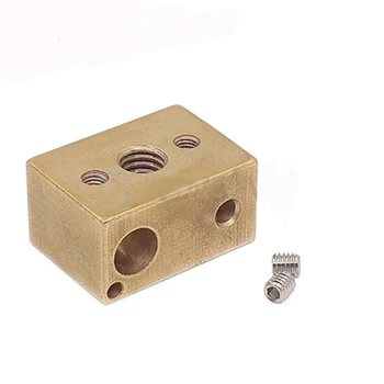 

3D printer accessories E3D brass heated block 22x16x12m high temperature heating block 16*22*12mm