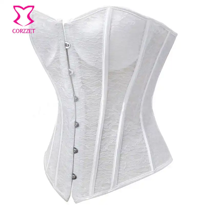 white lace bustier top