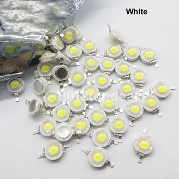 

10 -1000 pcs Real Full Watt CREE 1W 3W High Power LED lamp Bulb Diodes SMD 110-120LM LEDs Chip For 3W - 18W Spot light Downlight
