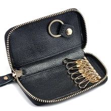 Fashion Vintage Genuine Leather font b Wallet b font Men font b Key b font Holder