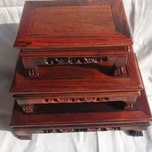 Соотношение цена/качество. Нефрита каменный пьедестал красное дерево красного дерева украшения Деревянный деревянные поддоны база горшки в стиле бонсай