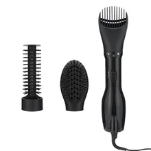 Многофункциональный фен для волос с анионом 1000 Вт, Фен-щетка для волос с горячим воздухом, Фен-щетка с низким уровнем шума и регулируемой температурой