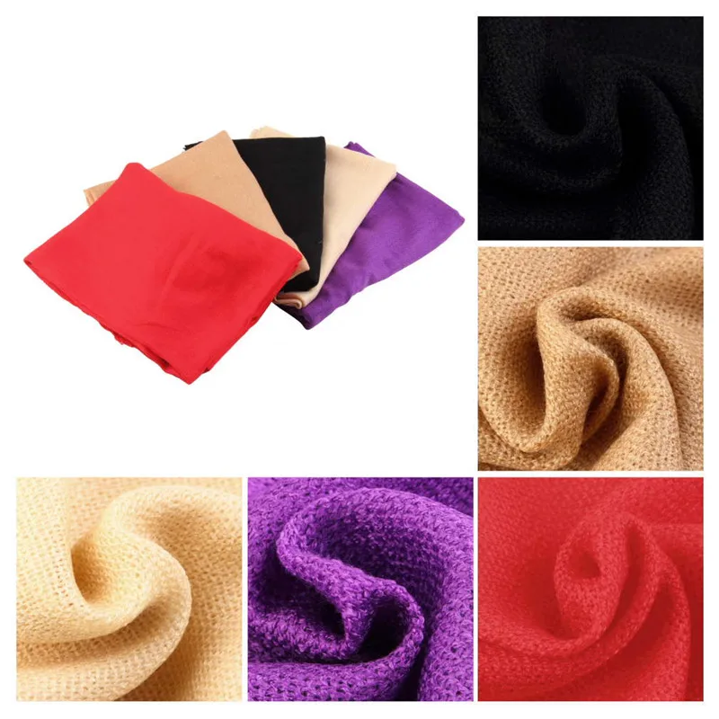 Зимние шарфы больших размеров 170x73 см, Простые Модные теплые шарфы унисекс, одноцветные кашемировые шарфы, шаль из пашмины для женщин и мужчин