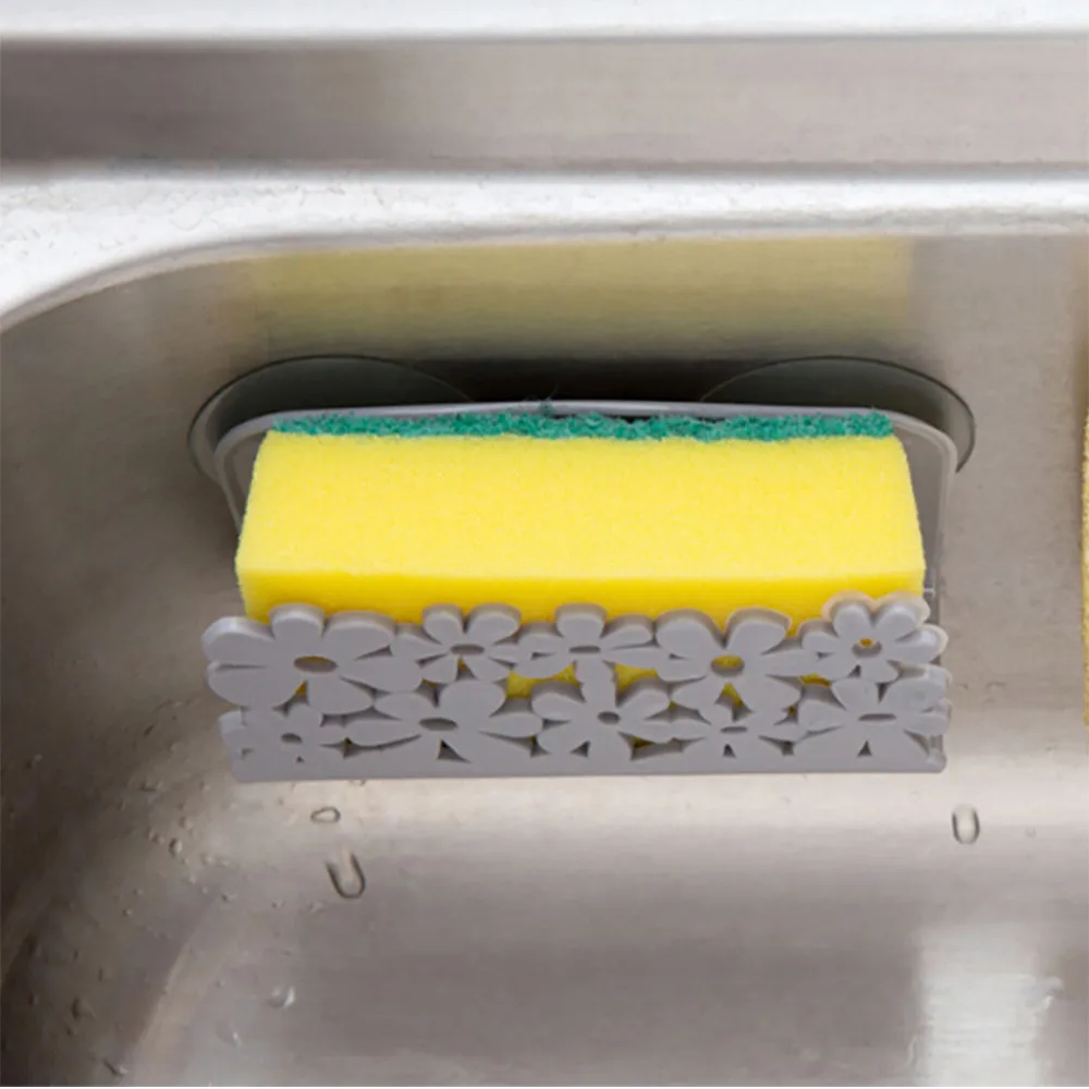 

Dish Cloths Rack Suction Sponge Holder Clip Rag Storage Rack Soap Storage Rack Suction Cup Sponge Kitchen Bathroom Drying Rack