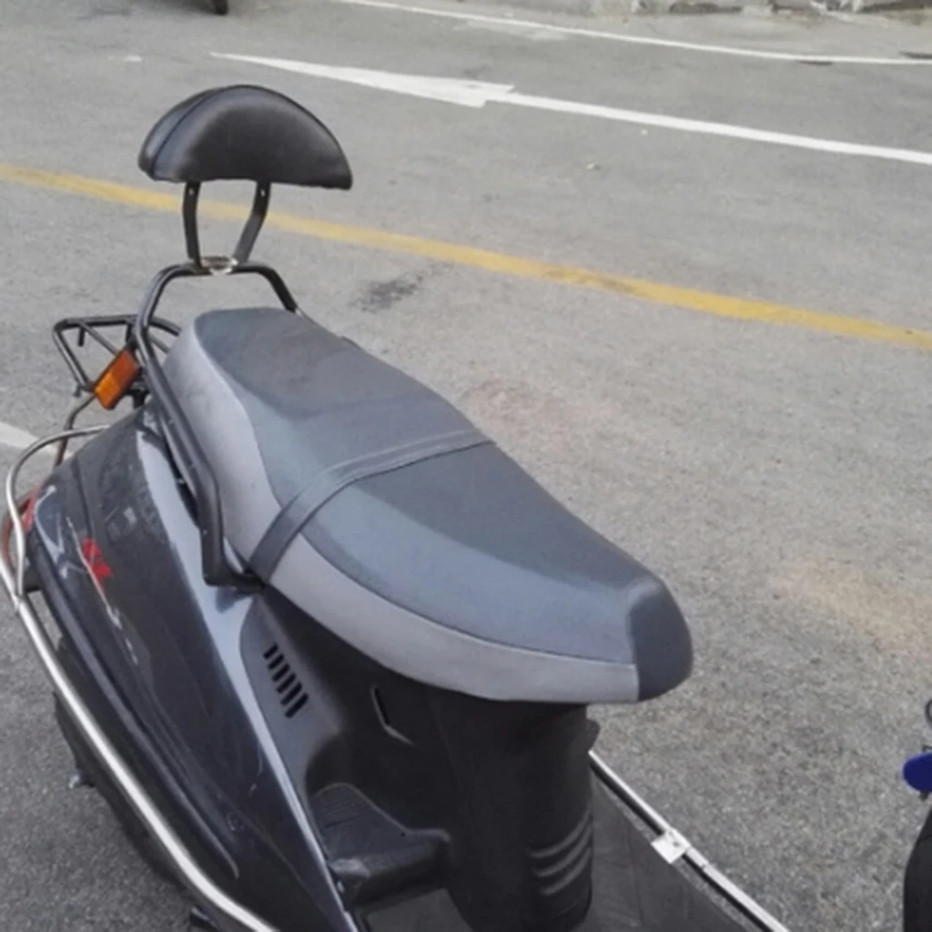 Motorcycle Accessories Universal Black Leather Rear Passenger Backrest Seat Cushion Pad for Touring /Road Street Glides