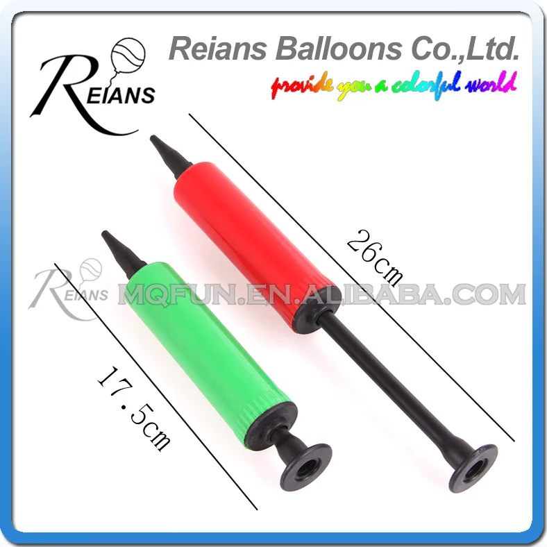 50pcs/lot Balloon pump Mini Plastic Hand Held Ball Party Inflator Air Pump Portable Useful Decoration Tools | Дом и сад