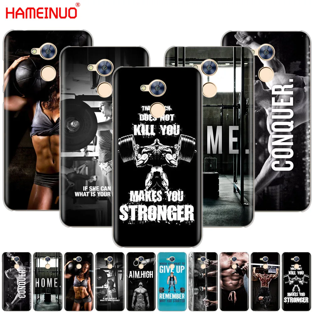 

HAMEINUO Loving Bodybuilding Gym Fitness Cover phone Case for Huawei Honor 10 V10 4A 5A 6A 7A 6C 6X 7X 8 9 LITE