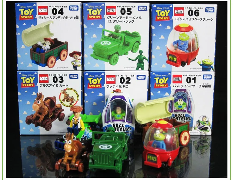 TAKARA TOMY DISNEY& TOMICA Toy Story Buzz Lightyear Woody Коллекция 1: 64 модели игрушечных автомобилей Изысканные Подарки для детей