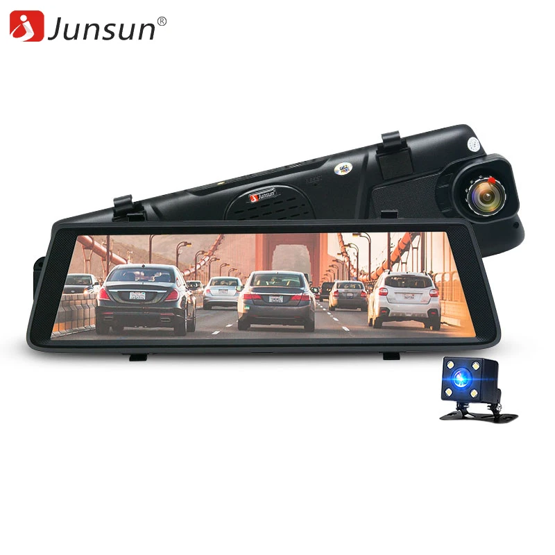 Junsun A900 Автомобильные видеорегистраторы 10 &quotполный Сенсорный экран 3 г Android GPS