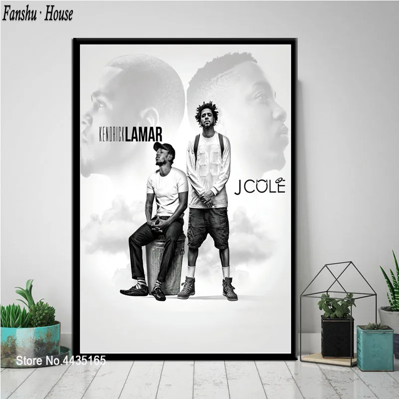 Плакаты и принты Kendrick Lamar J Cole постер хип хоп рэп музыка звезда холст картина