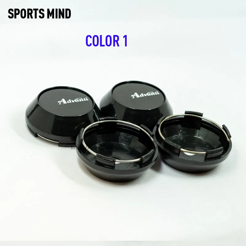 4 шт./лот 65 мм 8 видов цветов колпачки для автомобильных колес ADVAN Racing Advanti Эмблема для гоночных колес Логотип Аксессуары для стайлинга автомобилей - Цвет: COLOR 1