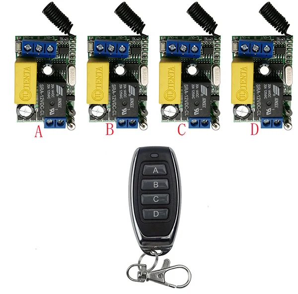 Xuanlongyuan AC220V 1CH 10A RF беспроводной пульт дистанционного управления реле системы