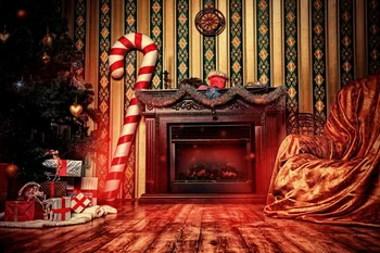 

Backdrop Stand Photography Photo Background Christmas Tree Fireplace Fondo Fotografico T20190311