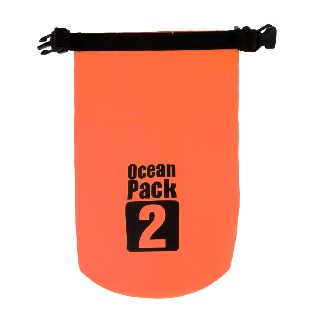 1 Pcs 2L Lightweight Dry Bag Waterproof Sack with Quick Release Buckle for Kayak Canoe Sailing Boating Swimming Beach Watersport