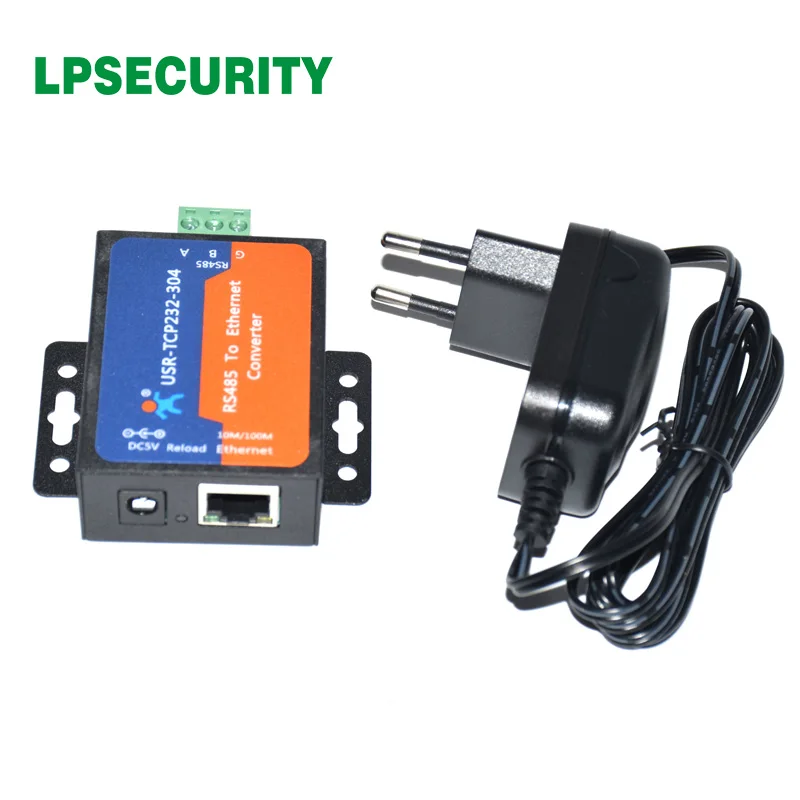 online Servidor de Série LPSECURITY, RS485 para LAN Ethernet Conversor RS485 para Conversores Ethernet com Web Embutido