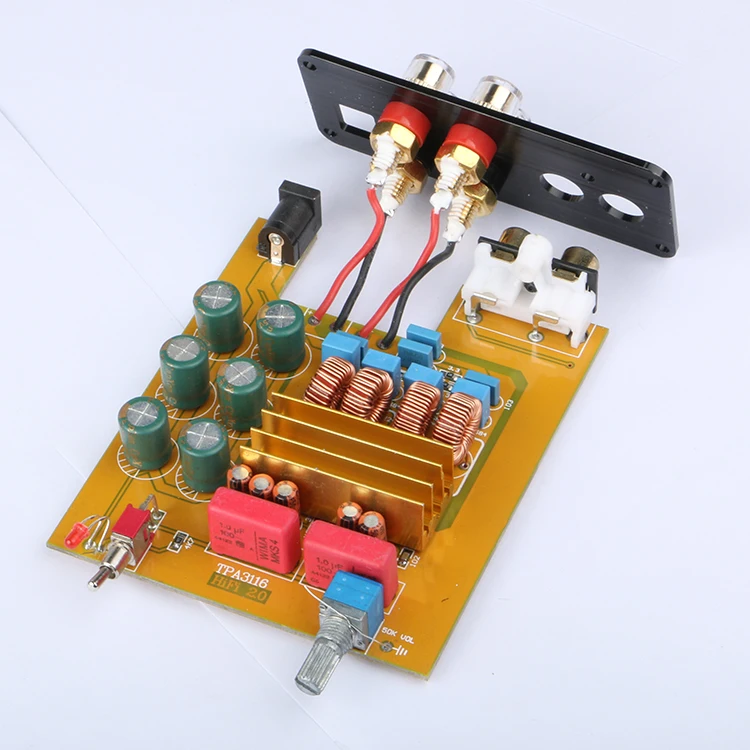 Новый усилитель мощности K.GuSS GU50 HIFI 2 0 класса D TPA3116 миниатюрный звука 2*50 Вт