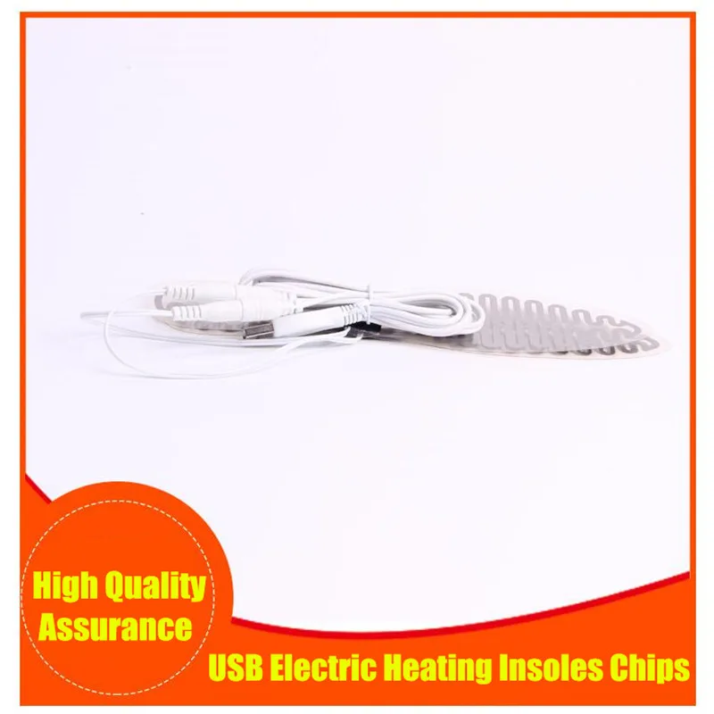 USB Electric Heated Insoles Chips,Clear PET High-quality Metal Heating Film,Fit for 36~45 yards,Winter Warm Insoles Warm Shoes