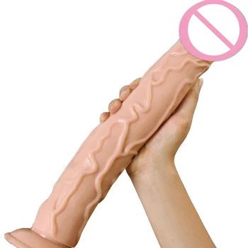 Female Sex Toys black 13 .78inch super long huge dildos  suction cup realistic horse dildo super soft big anal dildo 1