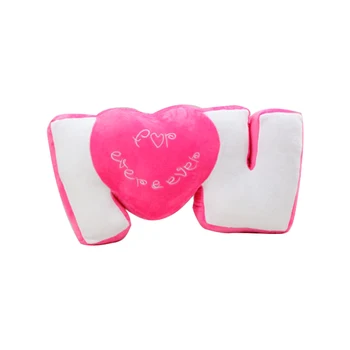 

Love Heart Cushion Pillow Pink Back Support Pillow Valentine'S Day Gift Heart Plush Throw Pillow Pink