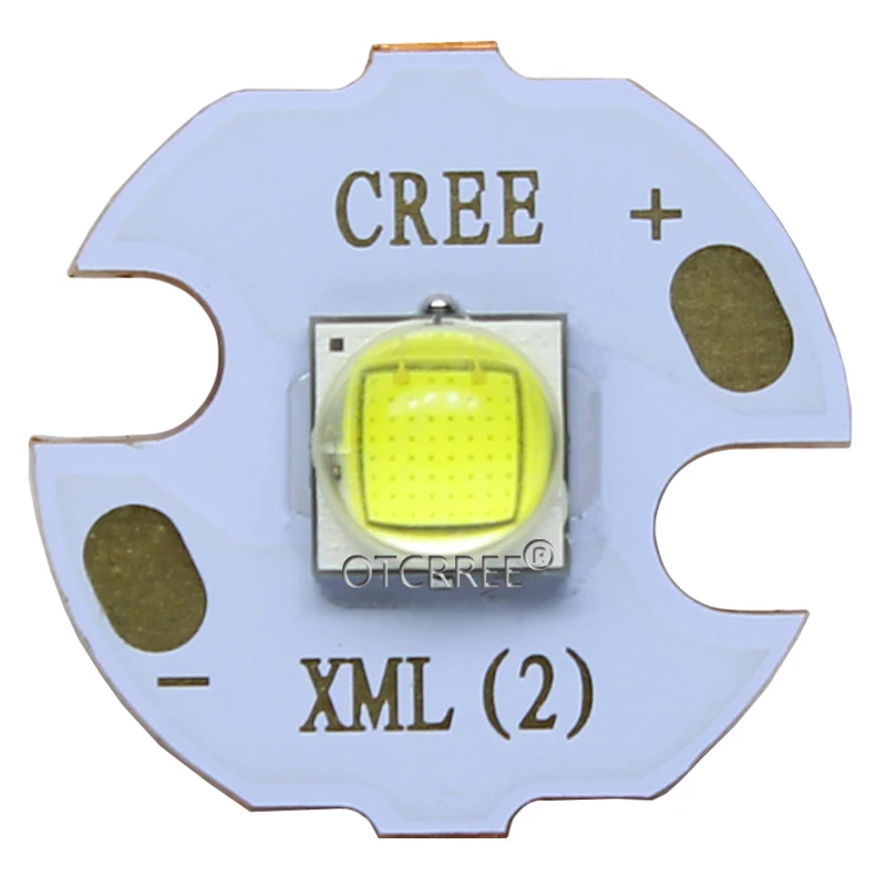 Cree XLamp XM-L2 XML2 T6 10 Вт Холодный белый 6500 к высокая мощность светодиодный светильник излучатель диод для вспышки светильник на 16 мм черный или белый PCB