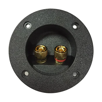 

Home Car Box Audio Recessed Cup Connector Terminal Block Plate DIY Speaker Junction Case Connector Round Accessories Spring