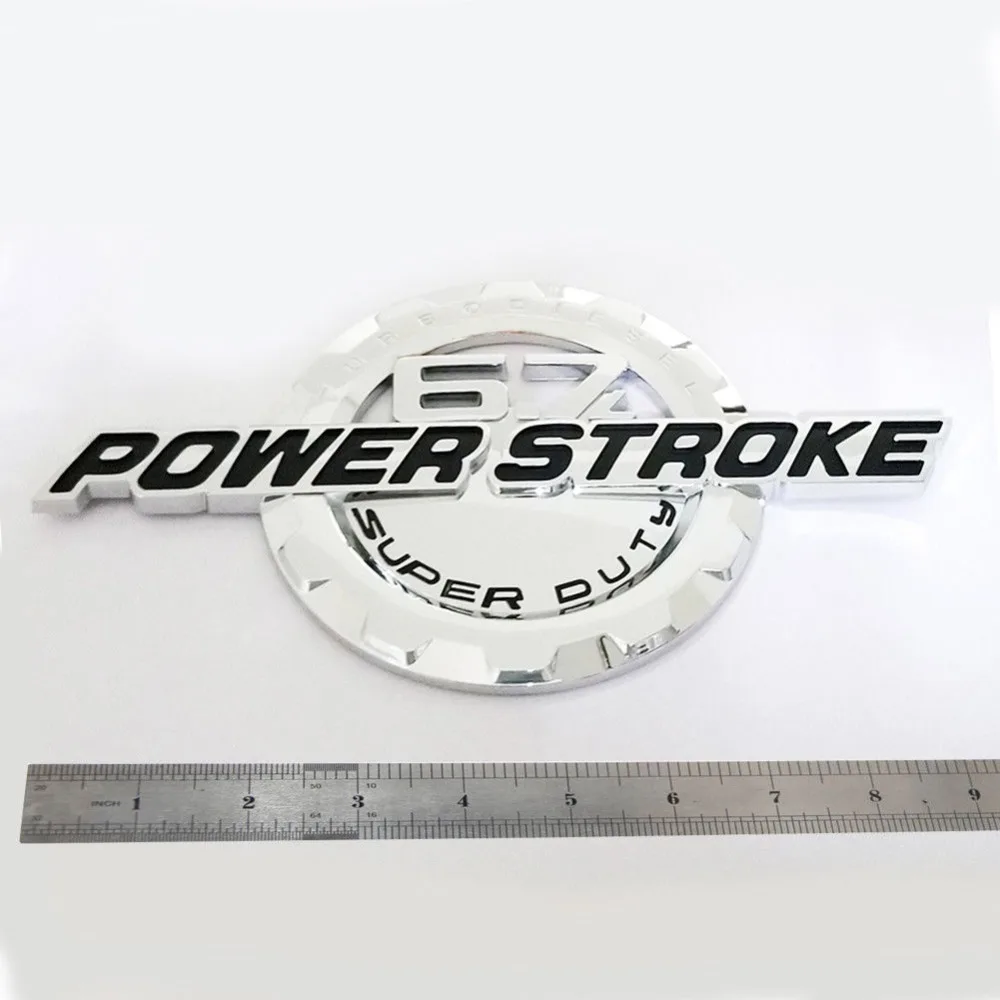 

6.7L Powerstroke Chrome Emblem POWER STROKE SUPERDUTY Badge F F250 F150 F350