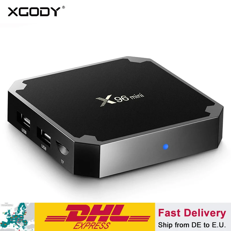 

XGODY X96 mini Android 7.1 Smart TV BOX 2GB 16GB 17.3 Media Player Amlogic S905W Quad Core Wifi 4K Internet TV Set-top Box
