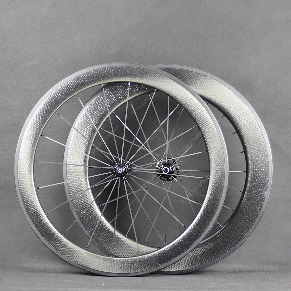 Dimple карбоновые колеса 2 года гарантии 80 мм довод дорожный велосипед карбоновое колесо 700C шоссейная велосипедная карбоновая колесная пара