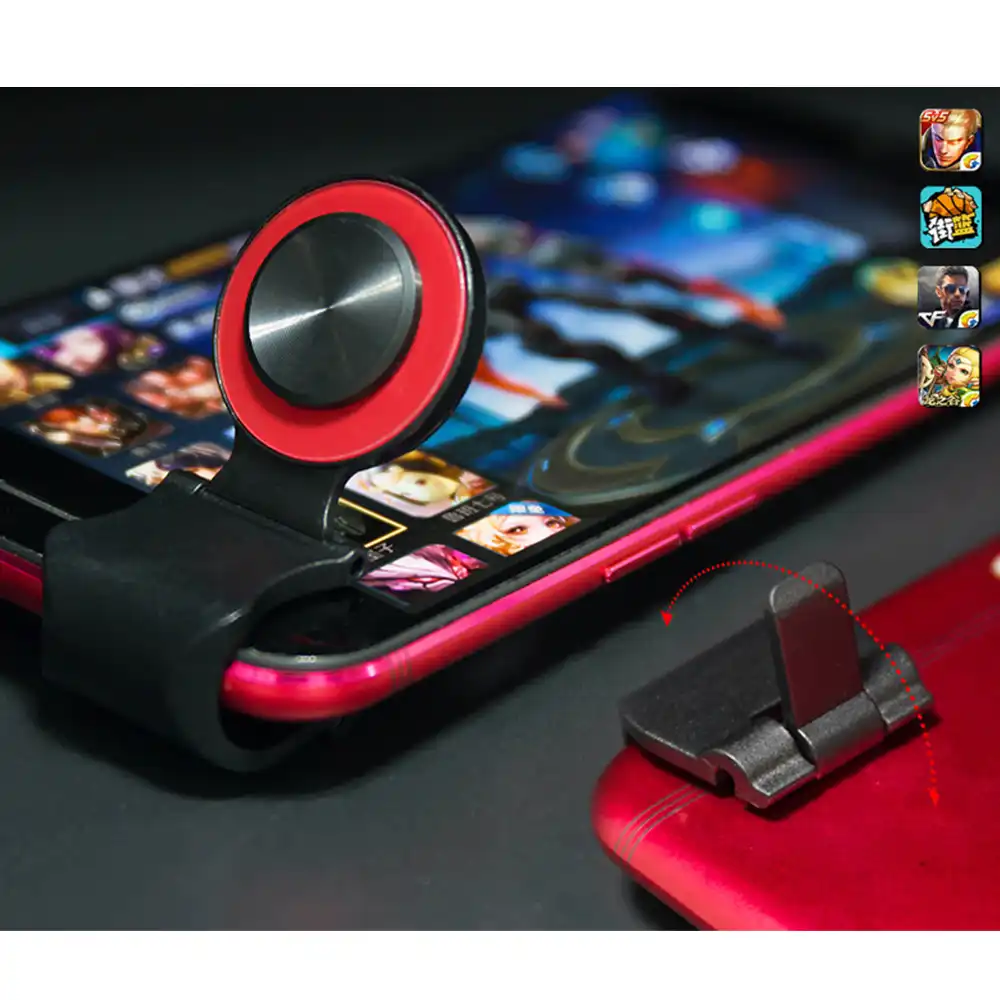 Mobile Phone Joystick Smartphone Mini Touch Screen Joystick Universal Clip-on Clamp for Phone Tablet Arcade PUGB Game Joystick Victoria-ACX