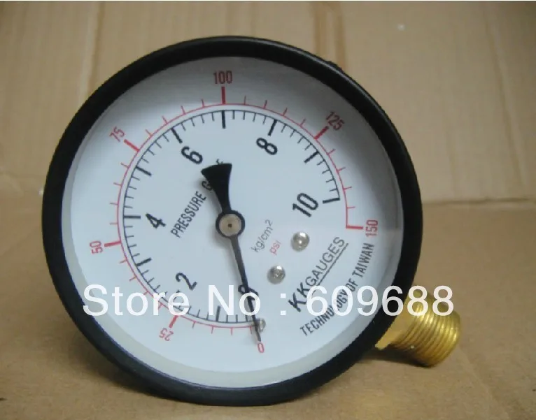 water pressure gauge,air pressure gauge,vacuum gauge,10KG 3/8 bud,dial