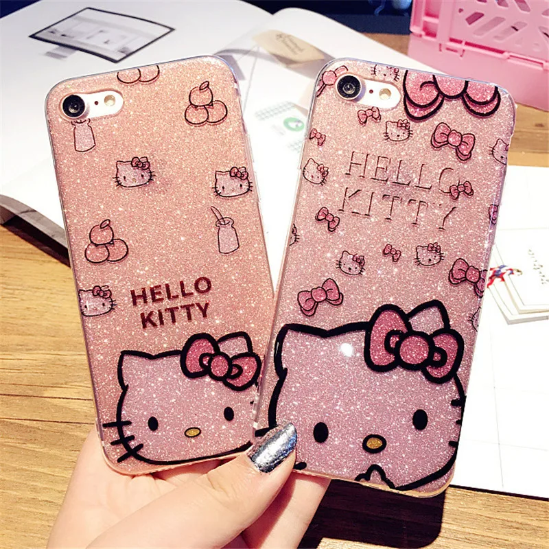 Милый мультяшный чехол для телефона hello kitty для iPhone XS Max XR, жесткий чехол для iPhone 11 Pro Max для iPhone 8 Plus 7 6 6 S Plus KT, пленка