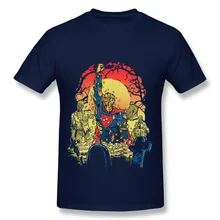 Geek Short Sleeve Super Zombie man t shirt Cheap Sale 100 % Cotton tee shirts for men’s