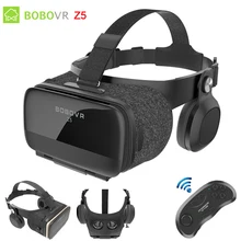 BOBOVR Z5 VR очки 3D Виртуальная реальность картонный шлем для Iphone Android смартфон с vr пультом дистанционного управления