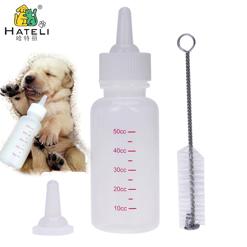 Hateli Pet Cat Nursing Bottle Set Puppy Feeding bottle Kitten Feeder