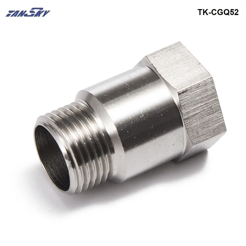 Car Exhaust O2 Oxygen Sensor Test Pipe Extension Extender Adapter Spacer M18 X 1.5 Bung Thread TK-CGQ52