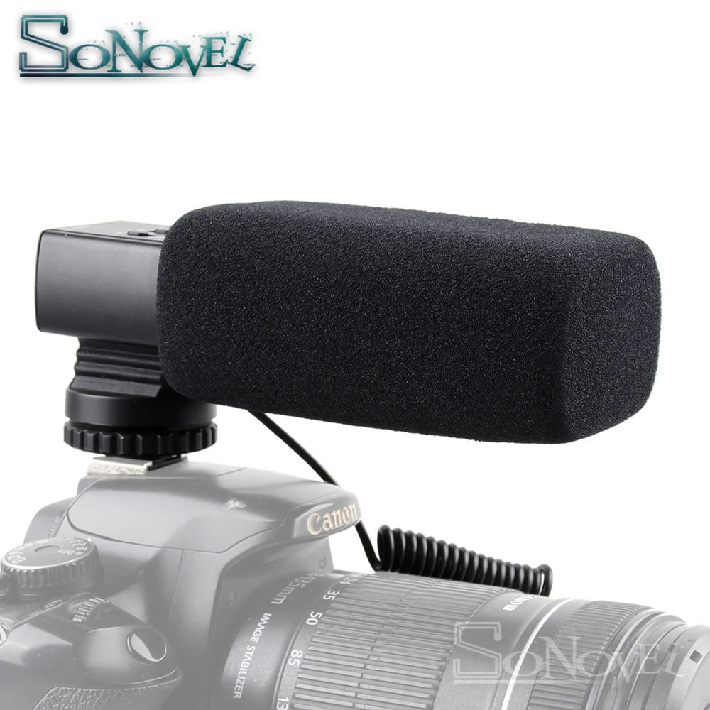 Professional DSLR Camera Stereo Microphone for Nikon Z6 Z7 D7500 D7200