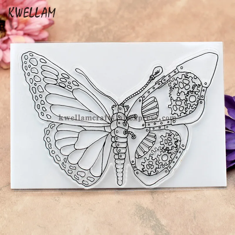 

Butterfly Scrapbook DIY photo cards rubber stamp clear stamp transparent stamp 10x15cm KW8011209