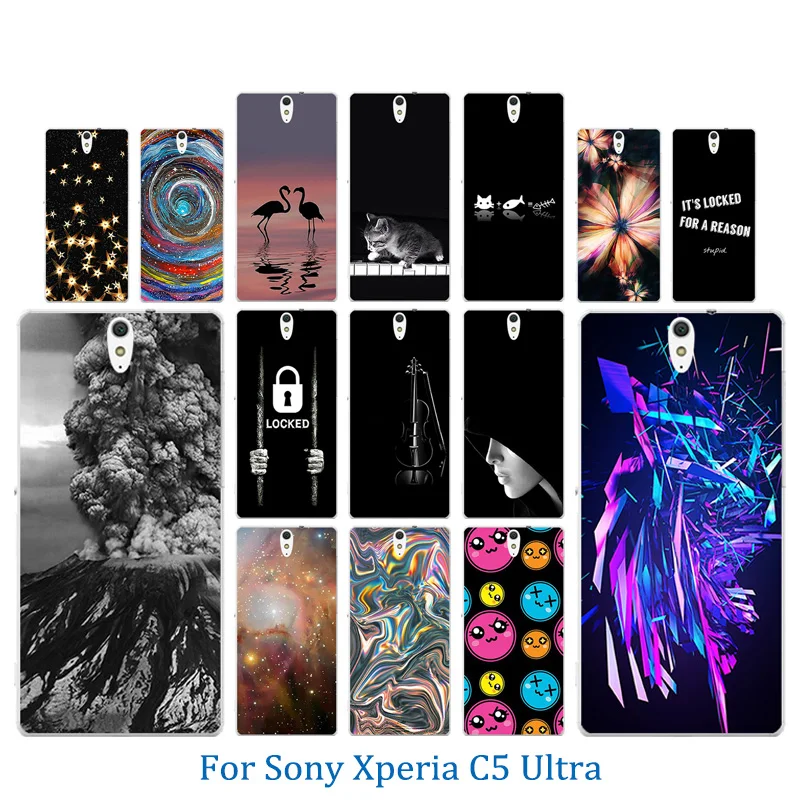 Мягкий силиконовый чехол-накладка для Sony Xperia C5 Ultra/Dual E5553 E5506 E5533 чехол с