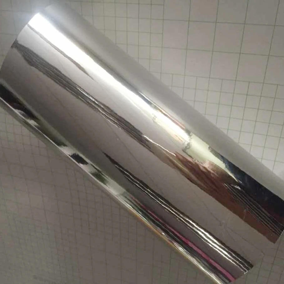 

7 Sizes High stretchable mirror silver Chrome Mirror flexible Vinyl Wrap Sheet Roll Film Car Sticker Decal Sheet