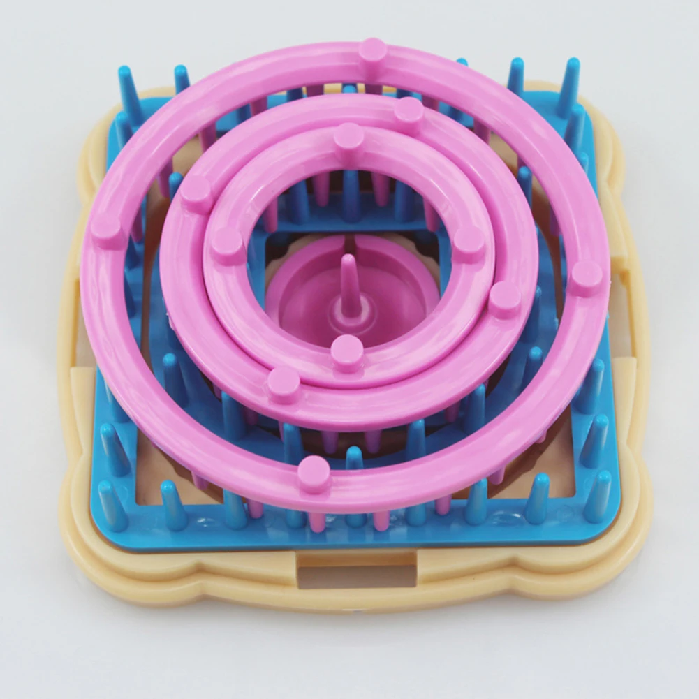 9pcs Flower Daisy Pattern Knitting Loom Maker Wool Yarn Needle Knit