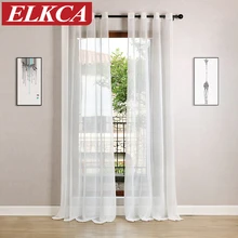Modern Striped Tulle Curtains for Living Room Window Screening Voile Sheer Bedroom Kids