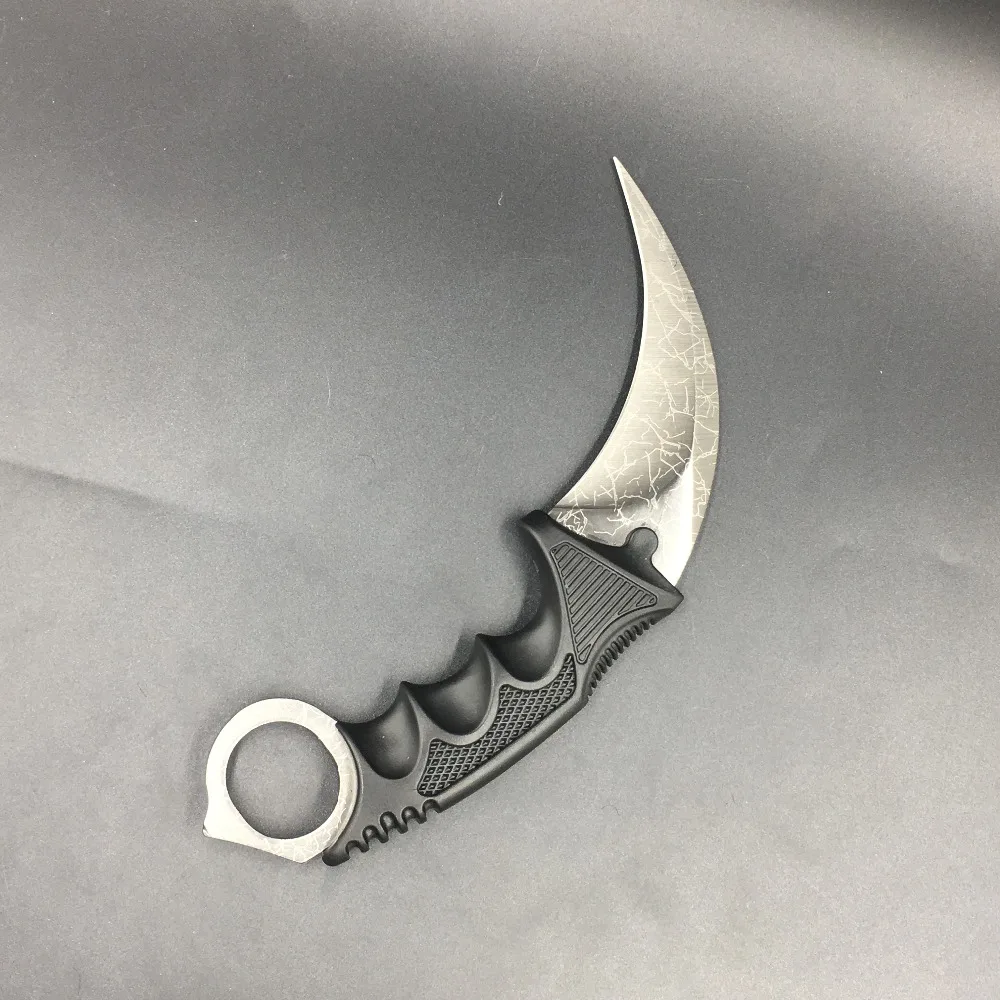 CS GO нож Karambit, тактический нож для выживания, нож из нержавеющей стали для кемпинга, охоты, игры Counter Strike, нож в подарок