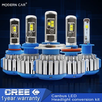 

MODERN CAR Headlight H7 H4 CR-Chips LED Fog Lights H8 H11 9005 9006 H1 H3 9012 H13 9004 9007 60W 6000lm Auto Bulb Headlamp 6000K