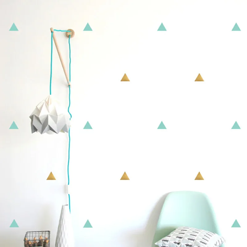 

Baby Nursery Triangles Wall Stickers Triangles Wall Decal Children Room Wall Sticker Kids Room Easy Wall Art Home Decoration
