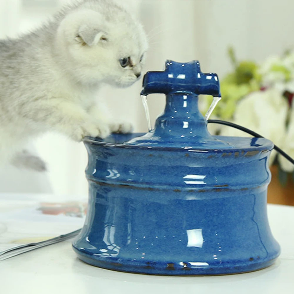 

Cat Dog 1.6L Circulation Automatic Water Dispenser Fountain drinking bowls Water Basin Drinker Dog Cat Water dispenser