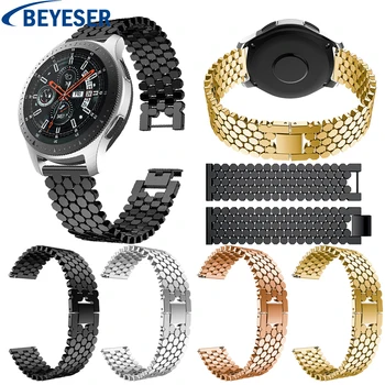 

22mm Stainless Steel Watchband for Samsung Gear S3 WatchBand Wrist Strap Link Bracelet for Samsung Galaxy Watch 46mm Watch Strap