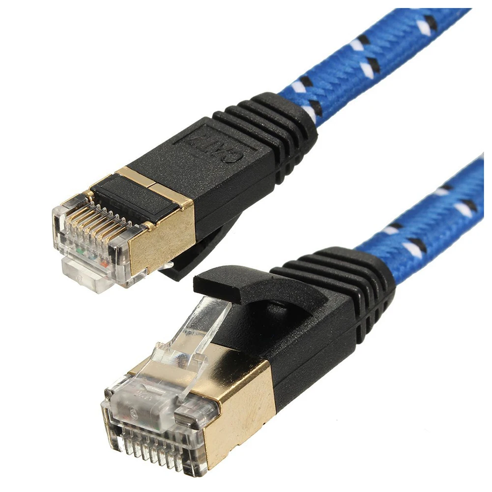 

#0171 RJ45 CAT 7 CAT7 Ethernet Internet LAN Patch Network Flat Cable Cord